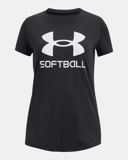 Girls' UA Softball Logo Short Sleeve